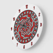 Horloge de machines rouges (Angle)