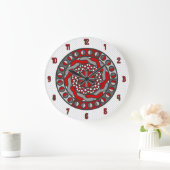 Horloge de machines rouges (Maison)