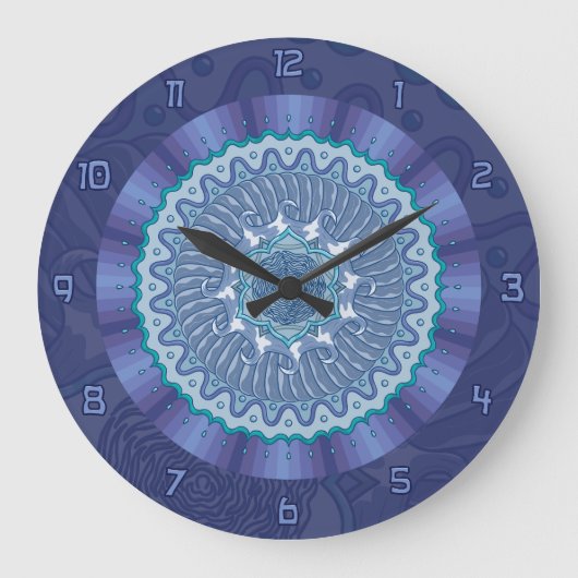 Horloge de mandala de l'eau (Recto)
