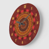 Horloge de Mandala Fire (Angle)
