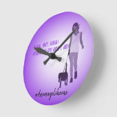 Horloge de marche de chien de fille (Angle)