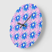 horloge de marguerites bleues (Angle)