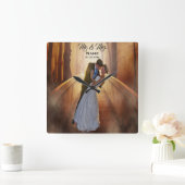 Horloge de mariage personnalisée avec photo (Maison)