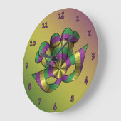 Horloge de masque de mardi gras (Angle)