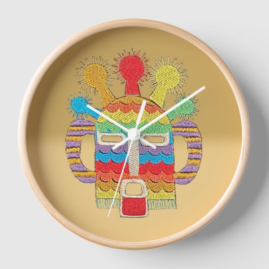 Horloge de Masque Diablo Huma - Fade de blé (Recto)