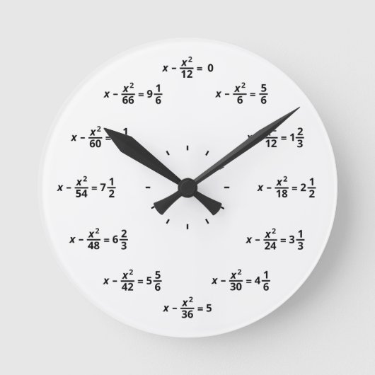 Horloge de maths (Recto)