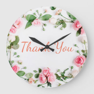 Horloge de Merci floral classique et tendance