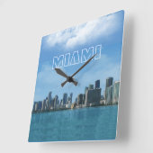 Horloge de Miami Skyline (Angle)