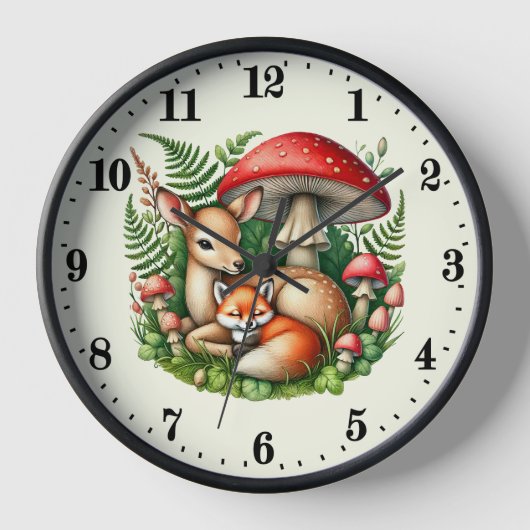 Horloge De mignons animaux mixtes (Recto)