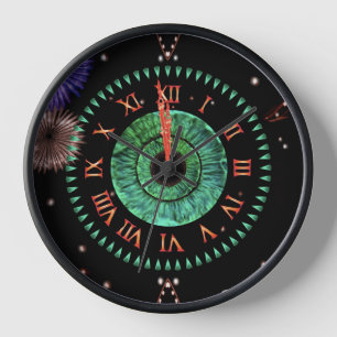 Horloge de minuit émeraude