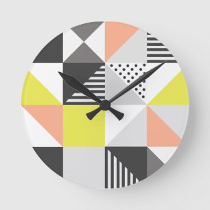 Horloge de motif de style de Scandi