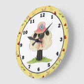 Horloge de moutons de bande dessinée (Angle)