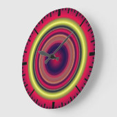 Horloge de mur en or rouge (Angle)