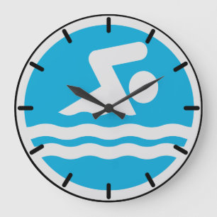 Horloge de natation pour le bureau de l'entraîneur