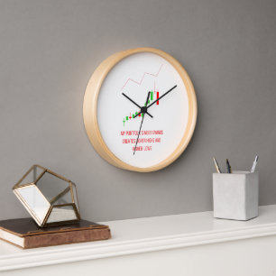 Horloge de négociation d'analyse technique
