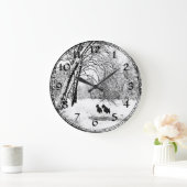 Horloge de neige hivernale écossaise Terrier (Maison)