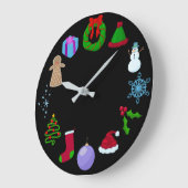 Horloge De Noël Festive Et Mignonne (Angle)