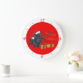 Horloge de Noël Scottish Terrier (Maison)