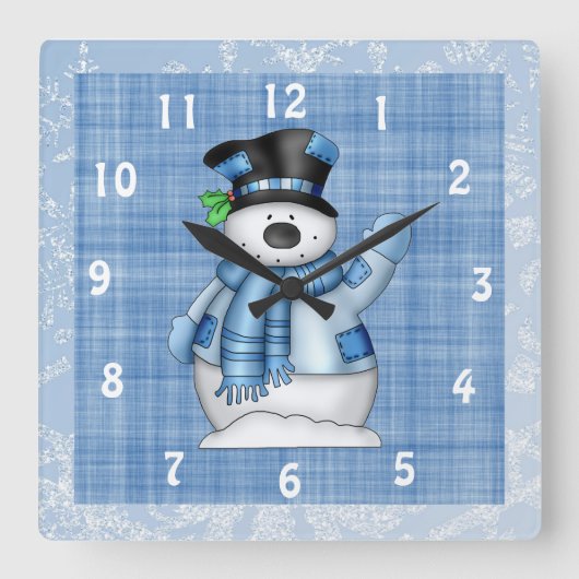 Horloge de Noël Snowman (Recto)