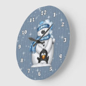 Horloge de Noël Snowman (Angle)