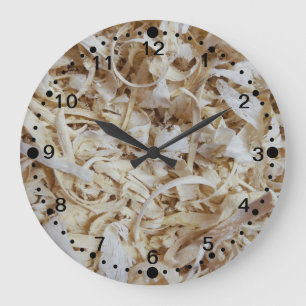 Horloge de nouveauté de déchets de bois pour les
