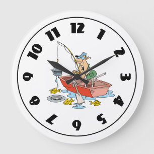 Horloge de pêche d'homme