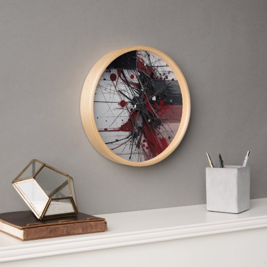 horloge de peinture aléatoire (Bureau)