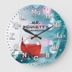 Horloge de Personalizable de la Science de chimie
