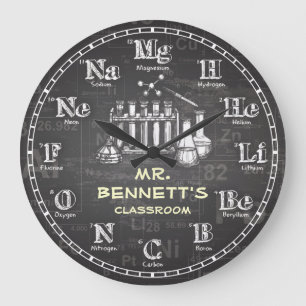 Horloge de Personalizable de tableau de la Science
