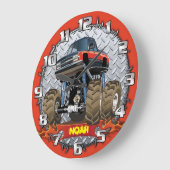 Horloge de pièce de garçons de Personalizable de (Angle)