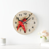 horloge de piment rouge chaud (Maison)
