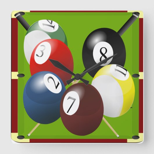 Horloge de piscine/billards (Recto)