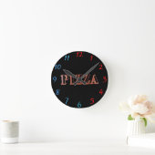Horloge de pizza (Maison)