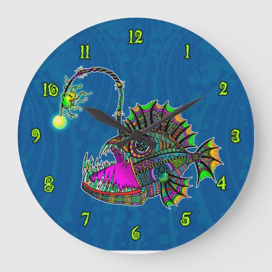 Horloge de poisson à la ligne (Recto)