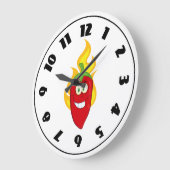 Horloge de poivre de chili flamboyant (Angle)