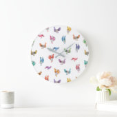 Horloge de poulet aquarelle (Maison)