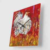 Horloge de poulet du coq (Angle)