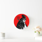 Horloge De Presse De Poulet En Rage (Maison)
