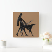 Horloge de promenade Art déco Borzoi (Maison)