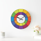 Horloge de roue couleur complémentaire (Maison)