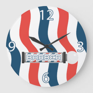 Horloge de salon de coiffure - Personnalisable