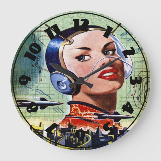 Horloge de Science-Fiction Rétro (Recto)