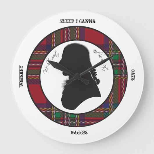 Horloge de silhouette Robbie Burns (Recto)