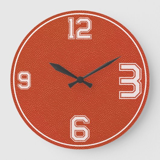 Horloge de sport texturée de basketball (Recto)