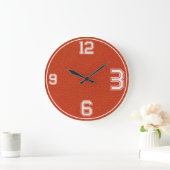 Horloge de sport texturée de basketball (Maison)