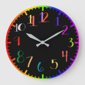 Horloge de style psychédélique amusante avec des n (Recto)