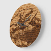 Horloge de surf Hawaii Cutback Faux Wood (Angle)