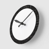 Horloge de texte hébraïque de forme ronde (Angle)