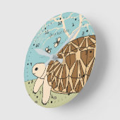 Horloge de tortue birmane personnalisable (Angle)