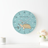 Horloge de tortue russe personnalisable (Maison)
